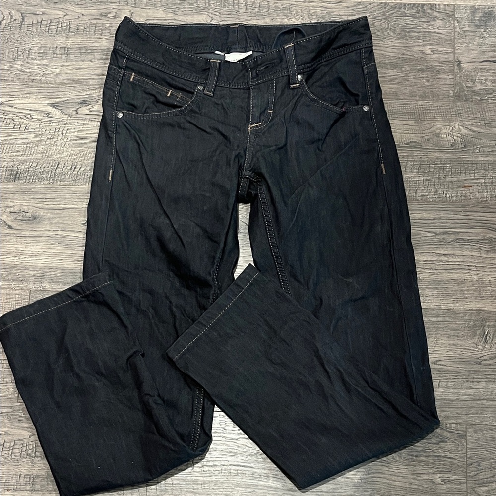 Athleta Frontier dark blue wash denim
